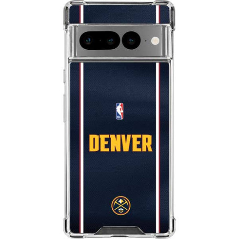 NBA Denver Nuggets Jersey Google Pixel 7 Pro Clear Case